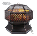 STILE braciere esagonale puo Bracieri 63 cm 45,7 cm