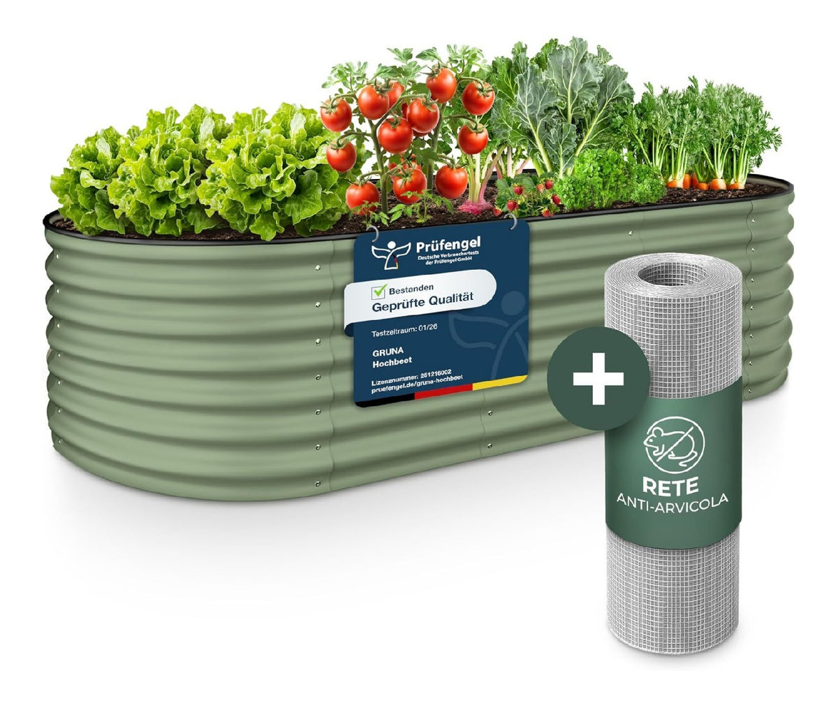 Kit per giardini fuori terra per uso esterno SENZA RUGGINE nostro letto 200x60x42 cm 154x107x42 cm