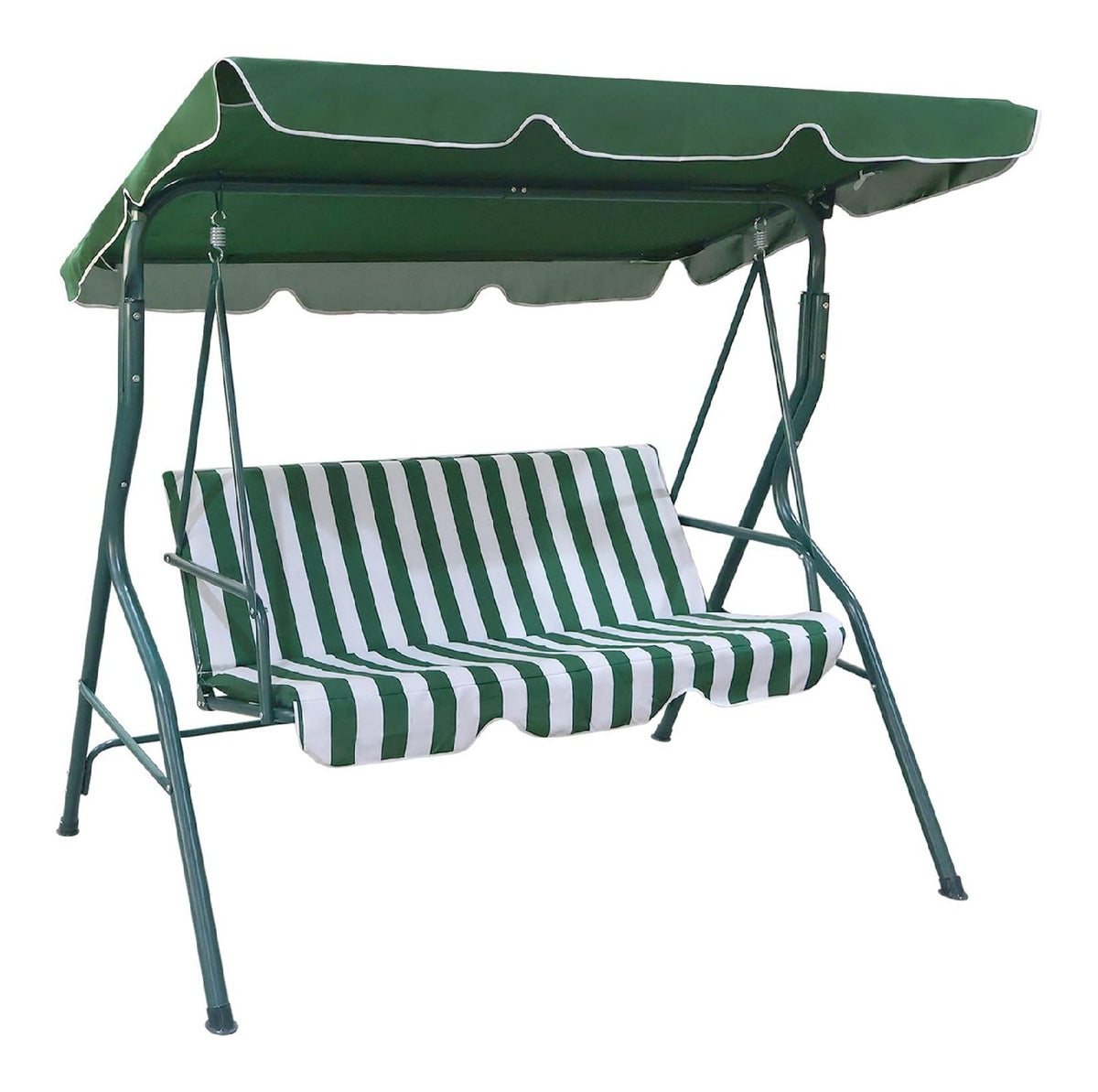 Verde Righe Tetto Reclinabile Dondoli coperti 5 cm 173 Cm