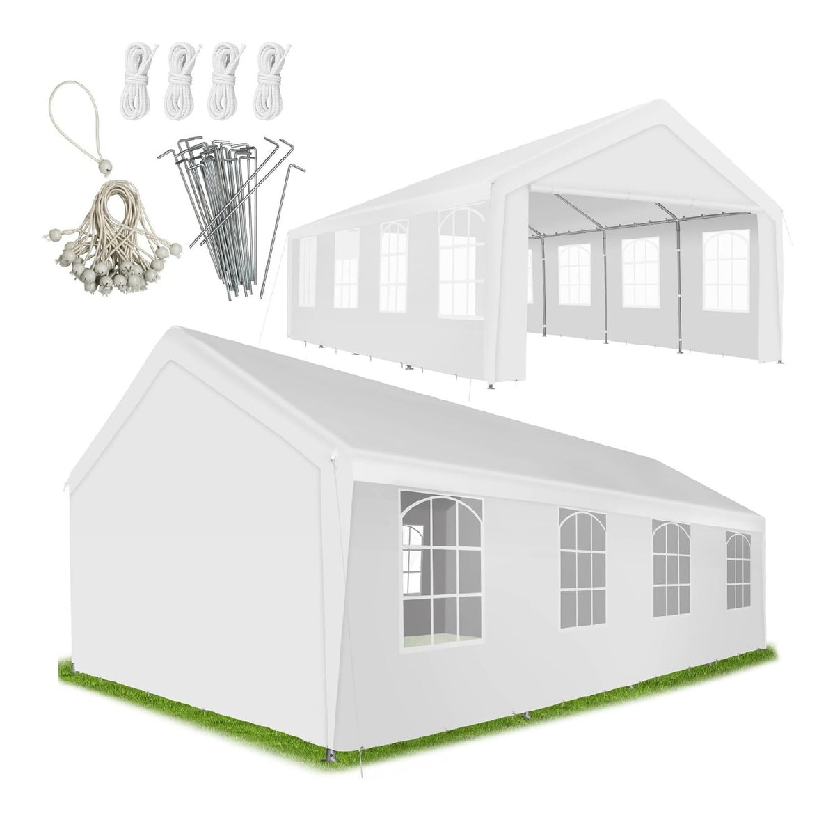 Gazebo TENDONE STABILE SISTEMA feste 37mm 79,1 kg
