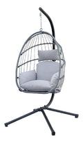 Grigio chiaro SEDIA PENSILE Sedie a dondolo 130 KG 66 Cm