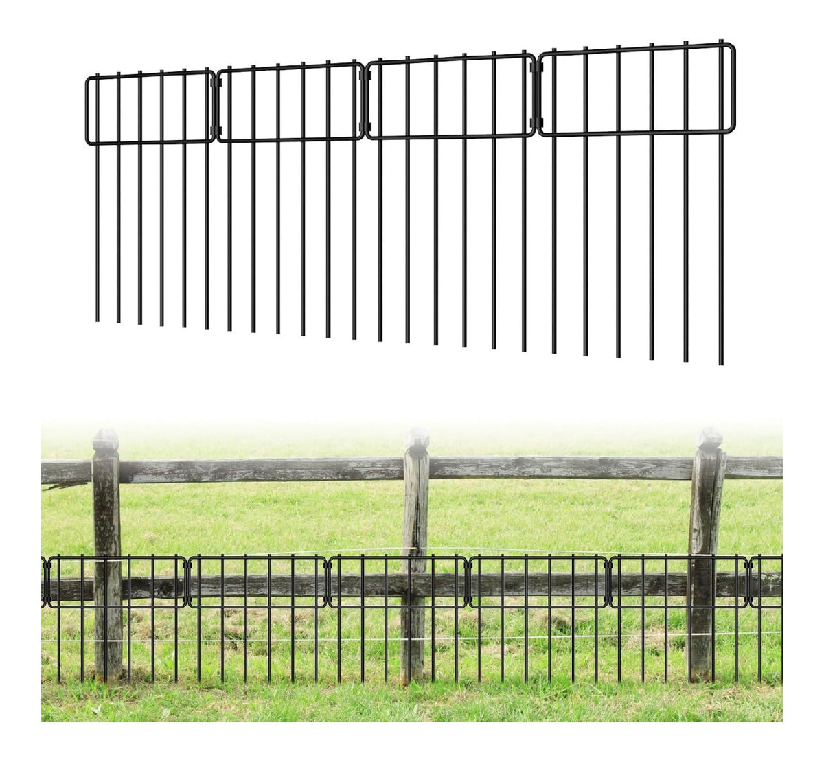Multiuso questa recinzione senza per giardino, Recinzioni decorative 33 cm 43 cm