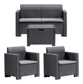 Set da conversazioni Salottino lounge giardino realizzato 57 cm 119 x 74 x 57 cm