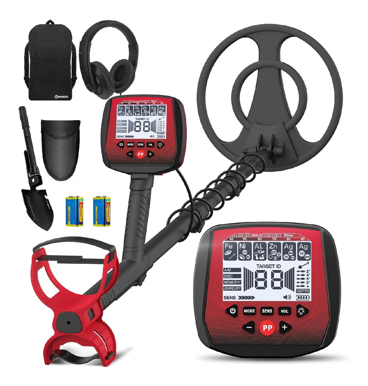 Metal detector per uso esterno Ultima versione Piu leggero 30 cm