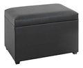 Cassapanche e bauli 85 kg con MDF rivestito ecopelle nera