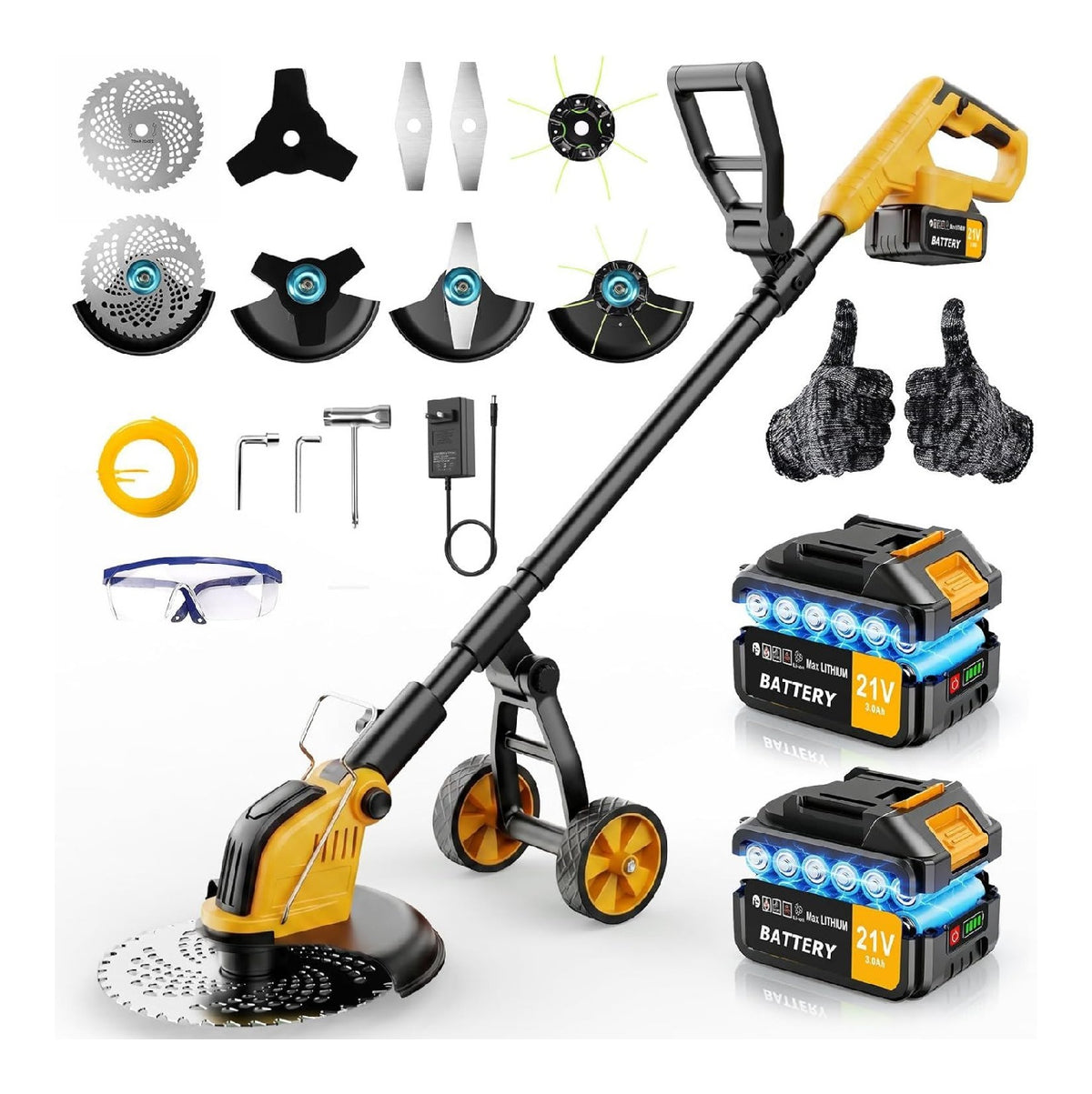 in- multifunzionale tagliaerba elettrico per giardino, Motofalce e decespugliatori 30 cm 800W
