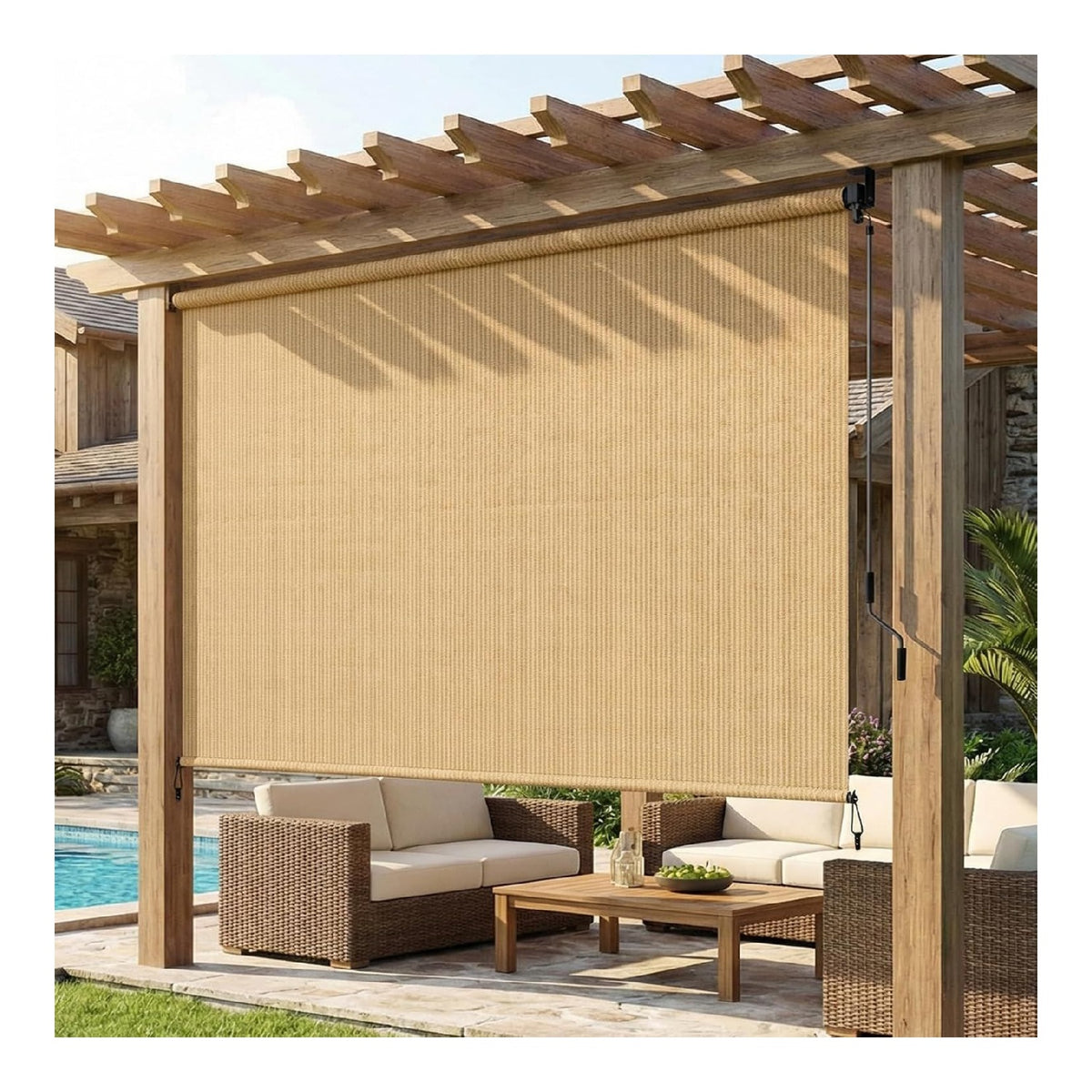 Tende da veranda per uso esterno Protezione questa tenda avvolgibile