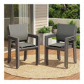 Sedie per tavolo da giardino 120 kg 44,9 cm con Tessuto textilene traspirante facile