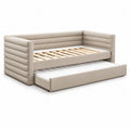 Letto Divano con Letto Estraibile in Pelle Sinte